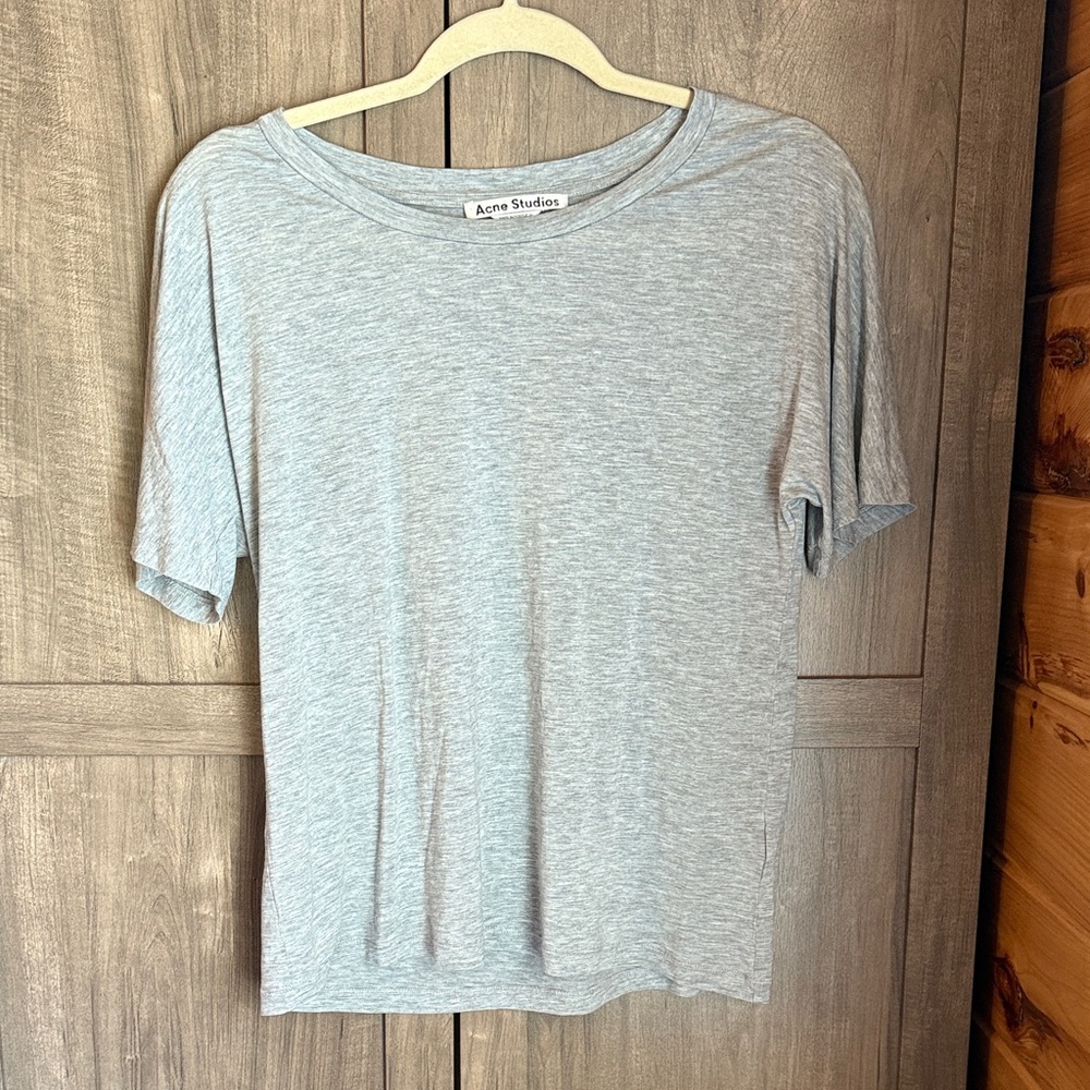 Acne Studios Light Gray Short Sleeve Tee